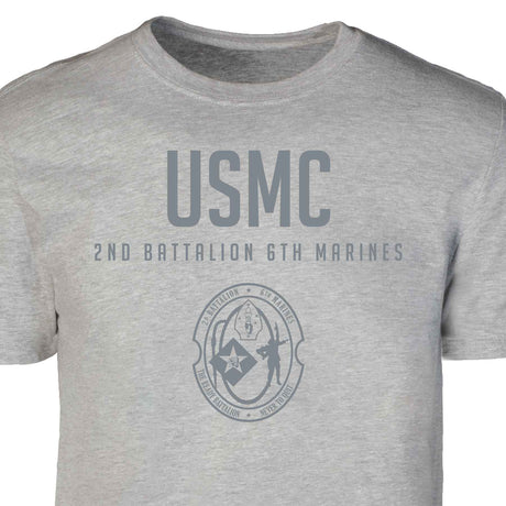 2nd Battalion 6th Marines Tonal Patch Graphic T-shirt - SGT GRIT