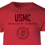 2nd Battalion 7th Marines Tonal Patch Graphic T-shirt - SGT GRIT