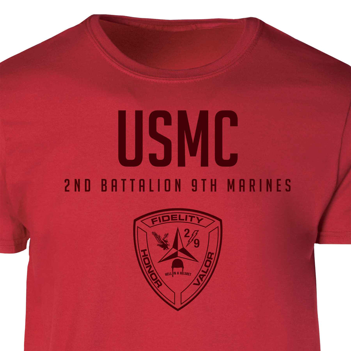 2nd Battalion 9th Marines Tonal Patch Graphic T-shirt - SGT GRIT