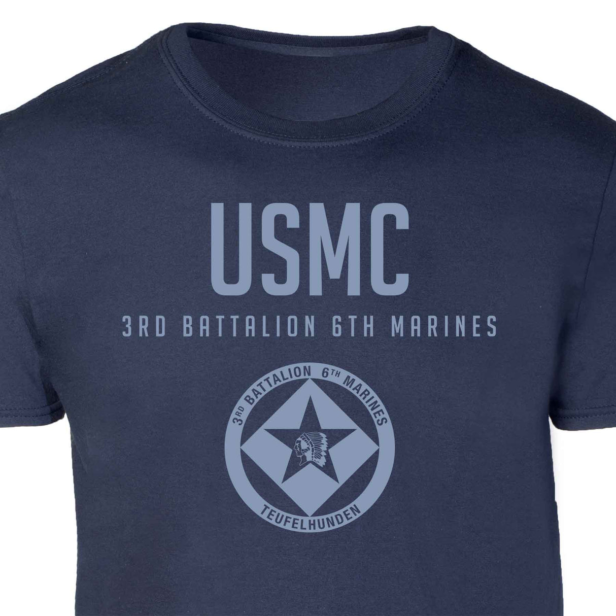 3rd Battalion 6th Marines Tonal Patch Graphic T-shirt - SGT GRIT