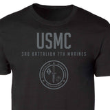 3rd Battalion 7th Marines Tonal Patch Graphic T-shirt - SGT GRIT