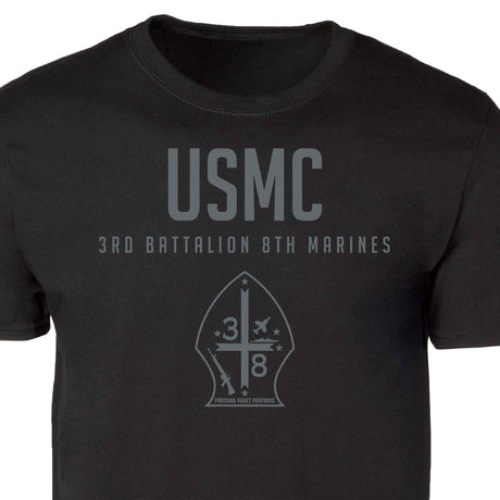 3rd Battalion 8th Marines Tonal Patch Graphic T-shirt - SGT GRIT