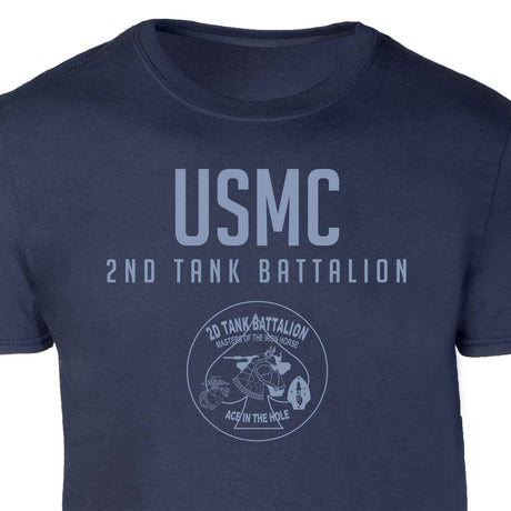 2nd Tank Battalion Tonal Patch Graphic T-shirt - SGT GRIT