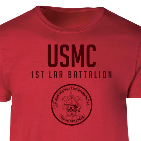 1st LAR Battalion Tonal Patch Graphic T-shirt - SGT GRIT