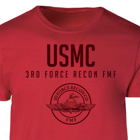 3rd Force Recon FMF Tonal Patch Graphic T-shirt - SGT GRIT