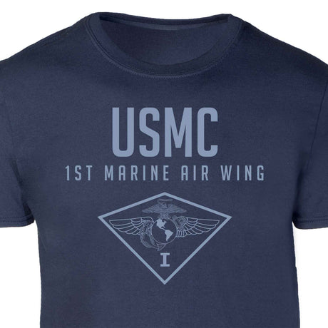 1st Marine Air Wing Tonal Patch Graphic T-shirt - SGT GRIT