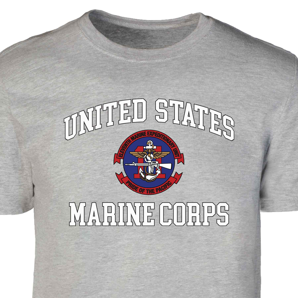 11th MEU Pride Of The Pacific USMC  Patch Graphic T-shirt - SGT GRIT