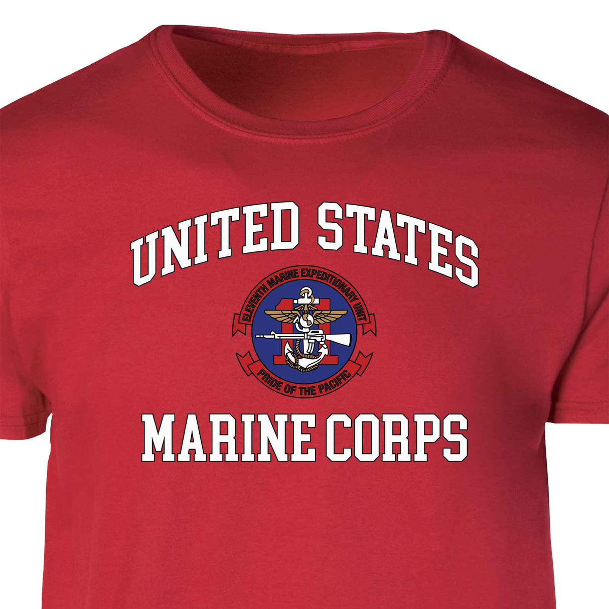 11th MEU Pride Of The Pacific USMC  Patch Graphic T-shirt - SGT GRIT