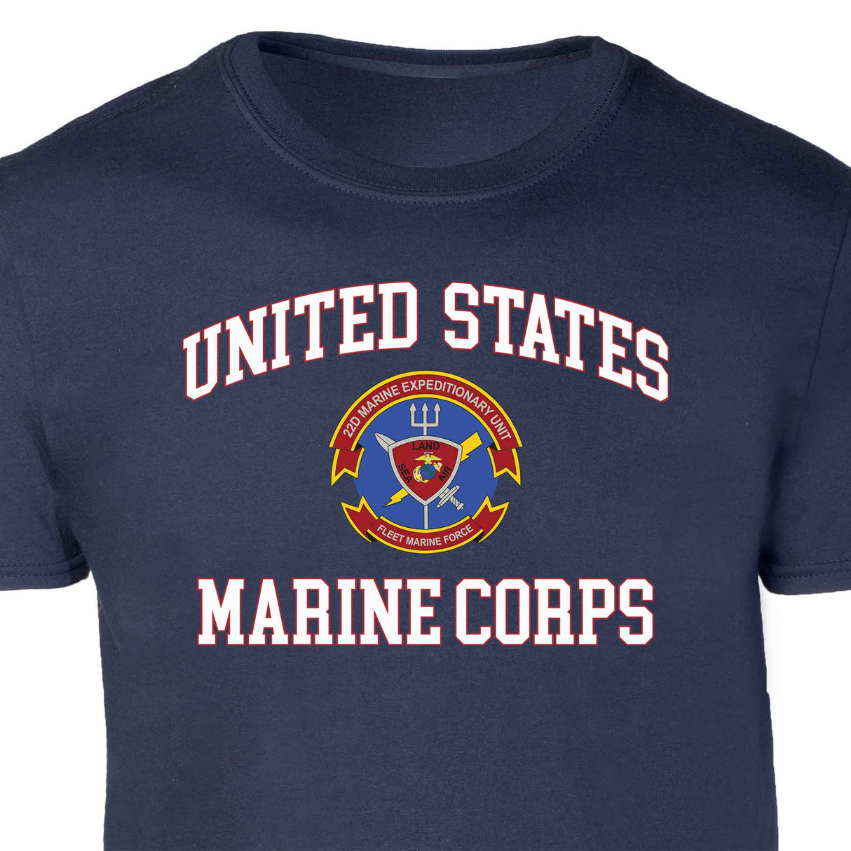 22nd MEU Fleet Marine Force USMC Patch Graphic T-shirt - SGT GRIT