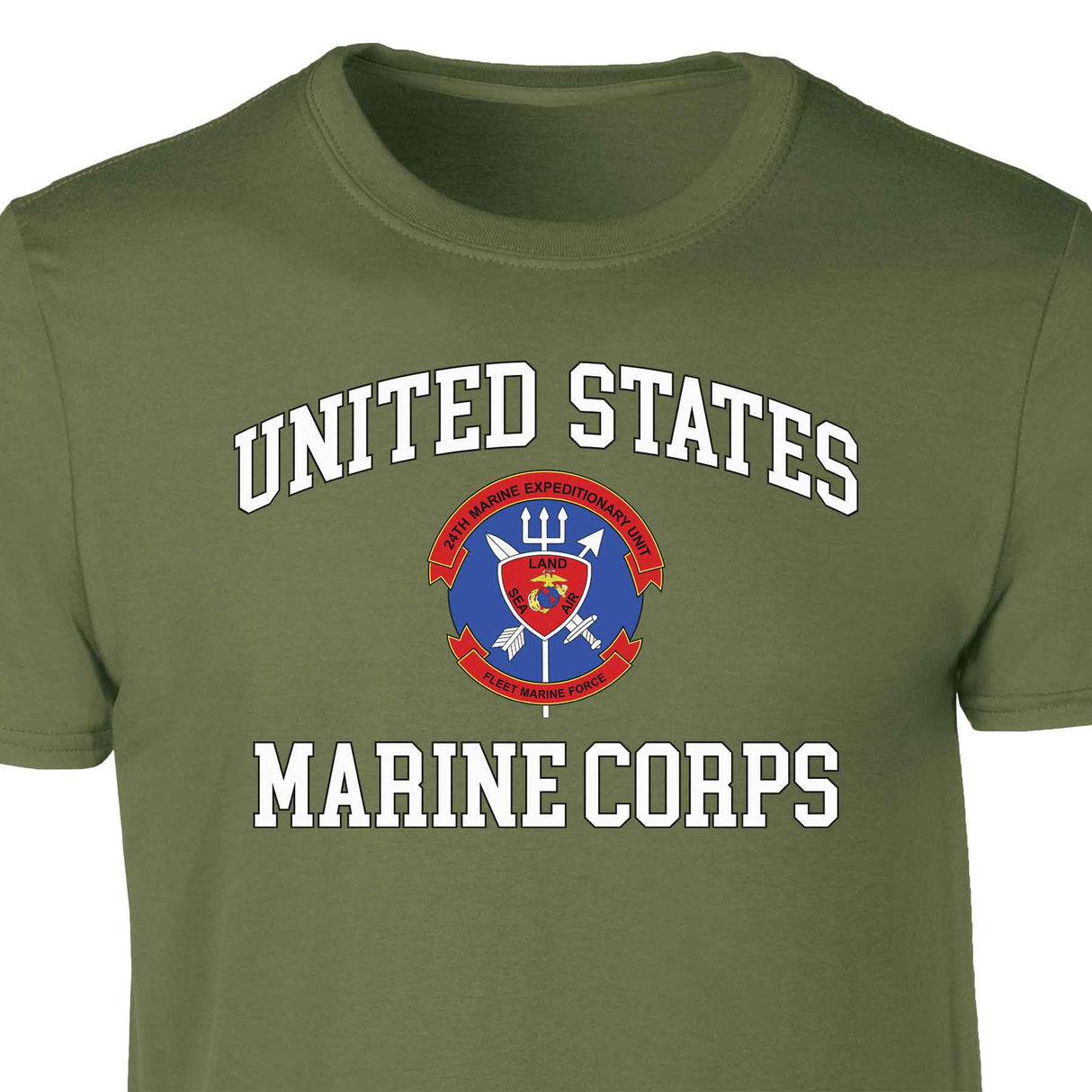 24th MEU Fleet Marine Force USMC Patch Graphic T-shirt - SGT GRIT