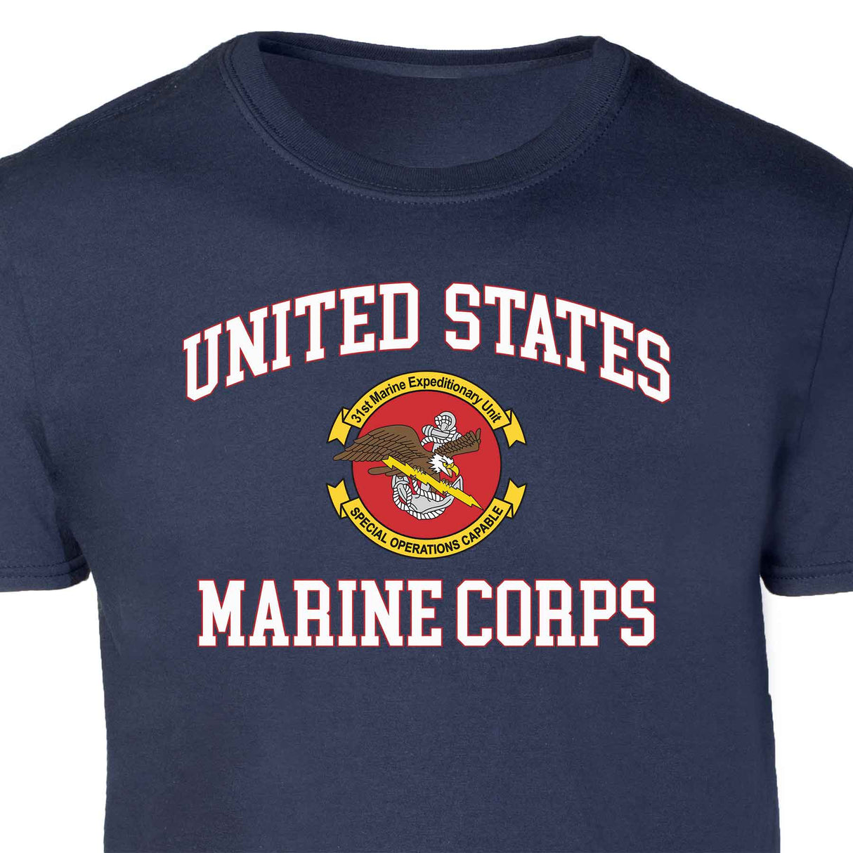 31st MEU Special Operations USMC Patch Graphic T-shirt - SGT GRIT