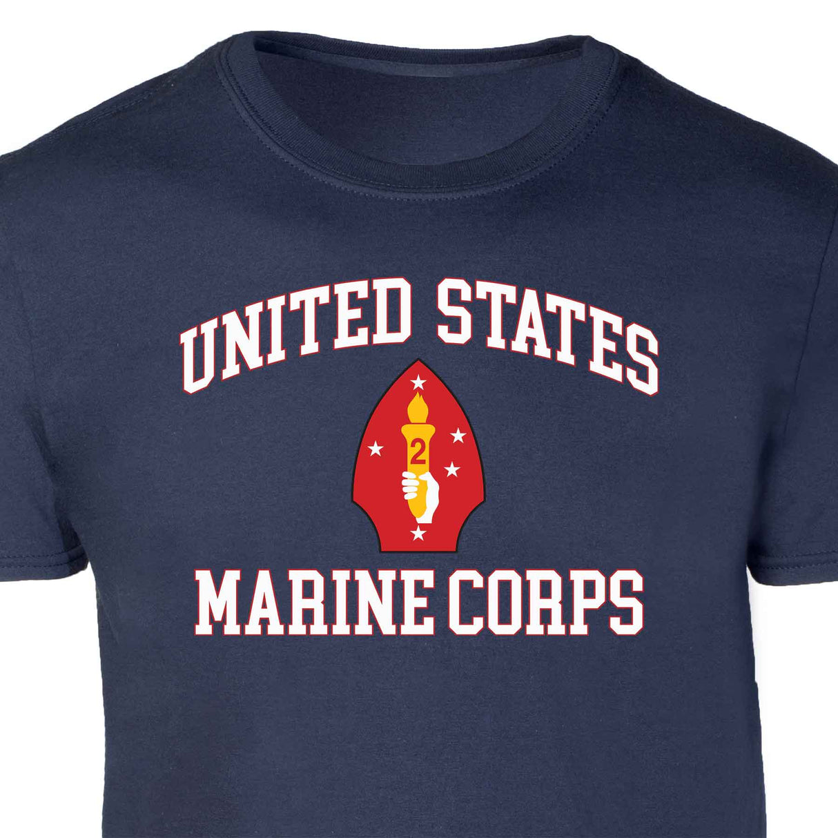 2nd Marine Division USMC  Patch Graphic T-shirt - SGT GRIT