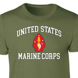 2nd Marine Division USMC  Patch Graphic T-shirt - SGT GRIT