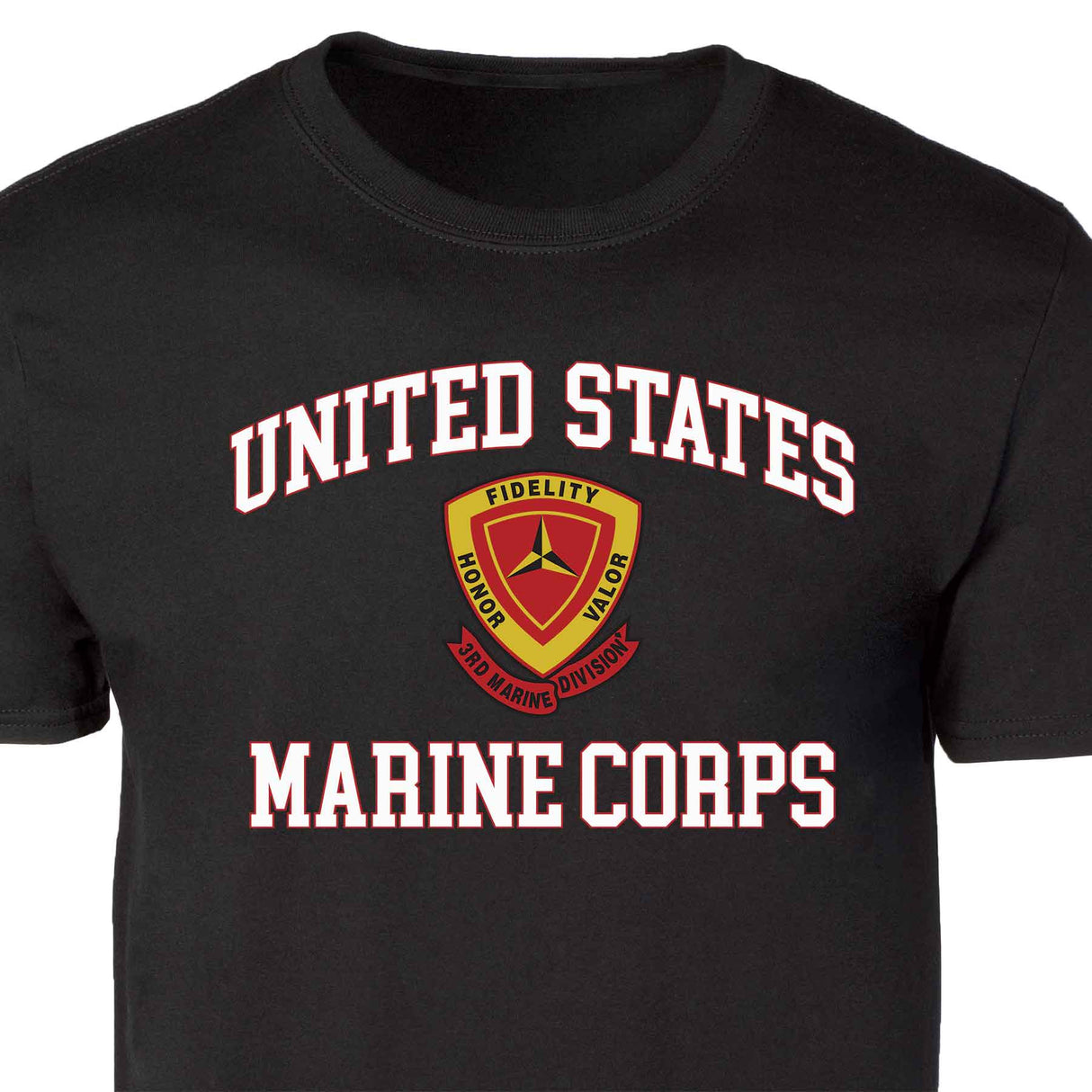 3rd Marine Division USMC Patch Graphic T-shirt - SGT GRIT