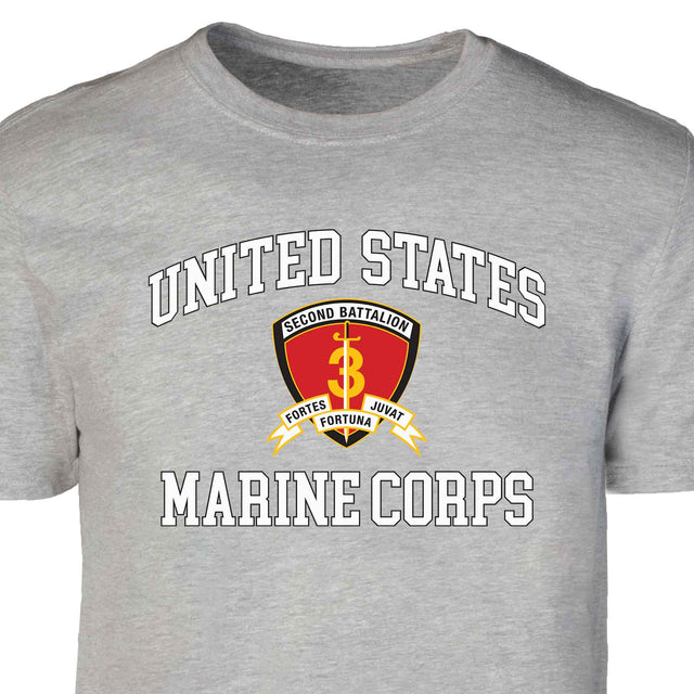 2nd Battalion 3rd Marines USMC Patch Graphic T-shirt - SGT GRIT