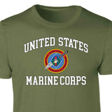 2nd Battalion 7th Marines USMC Patch Graphic T-shirt - SGT GRIT