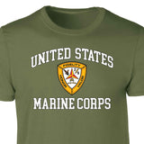 2nd Battalion 9th Marines USMC Patch Graphic T-shirt - SGT GRIT