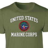 2nd Assualt Amphibious Bn USMC Patch Graphic T-shirt - SGT GRIT