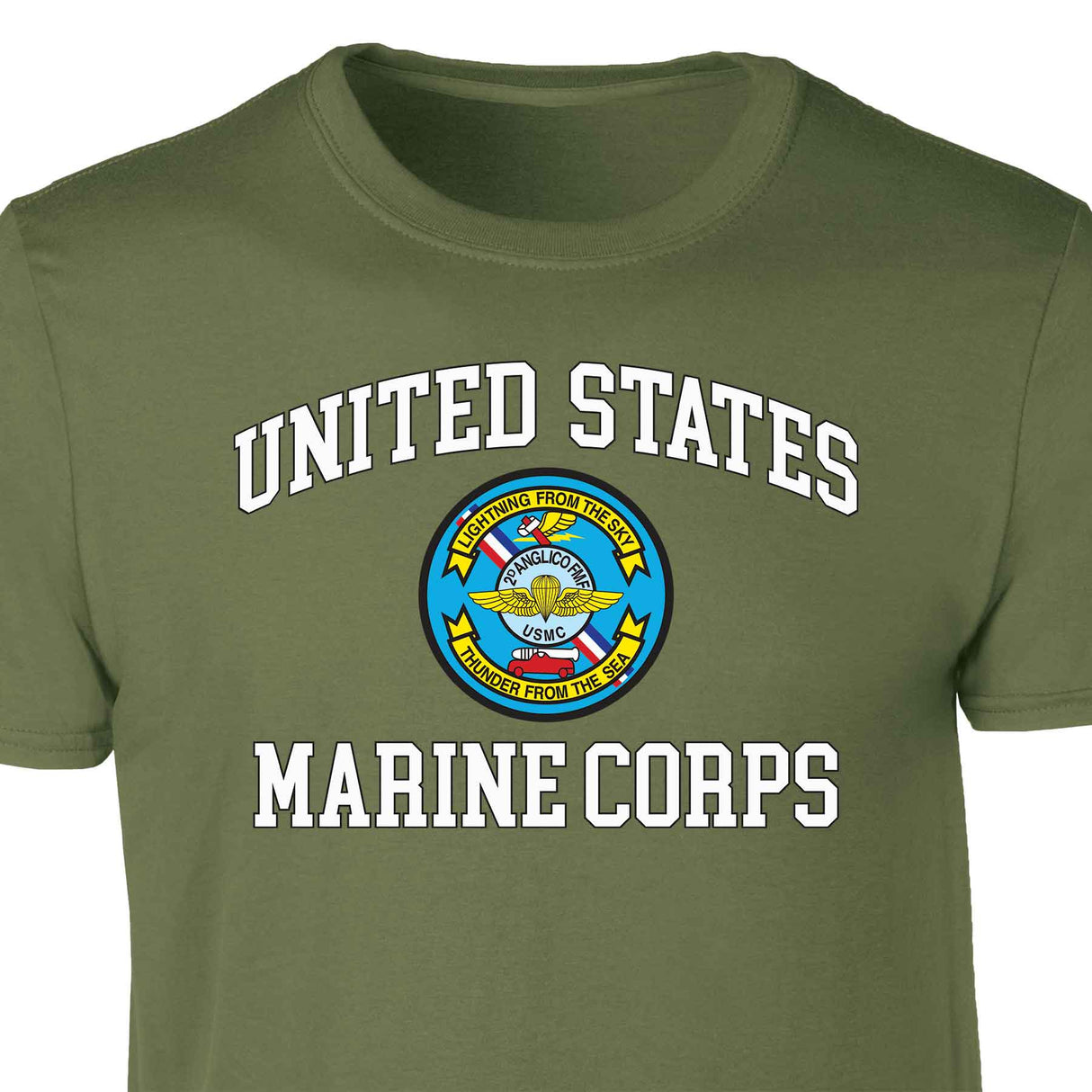 2D Anglico FMF USMC Patch Graphic T-shirt - SGT GRIT