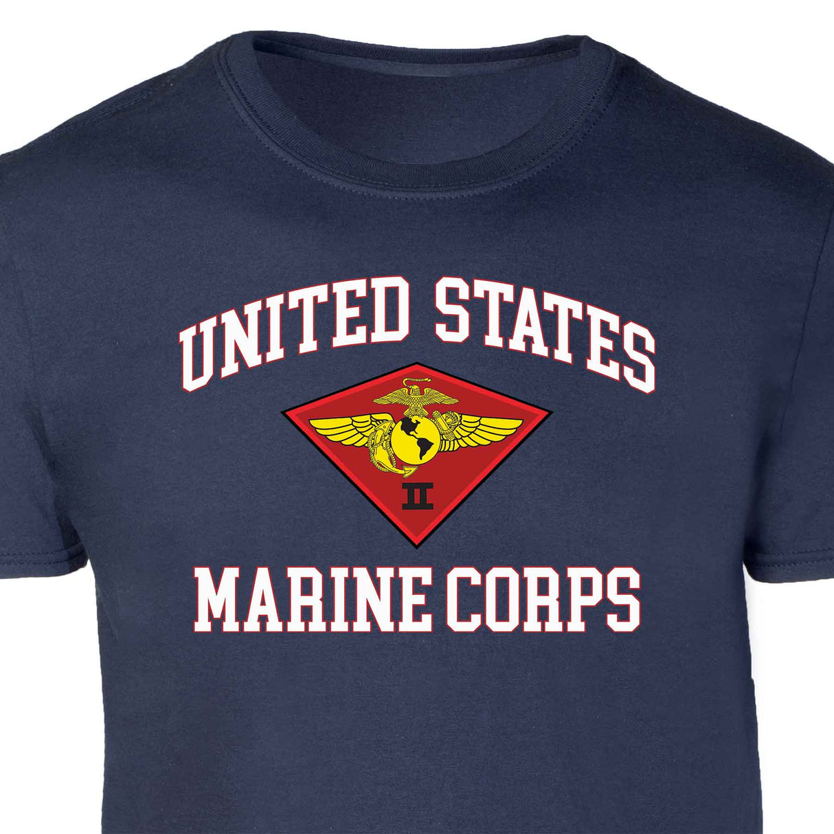 2nd Marine Air Wing USMC  Patch Graphic T-shirt - SGT GRIT