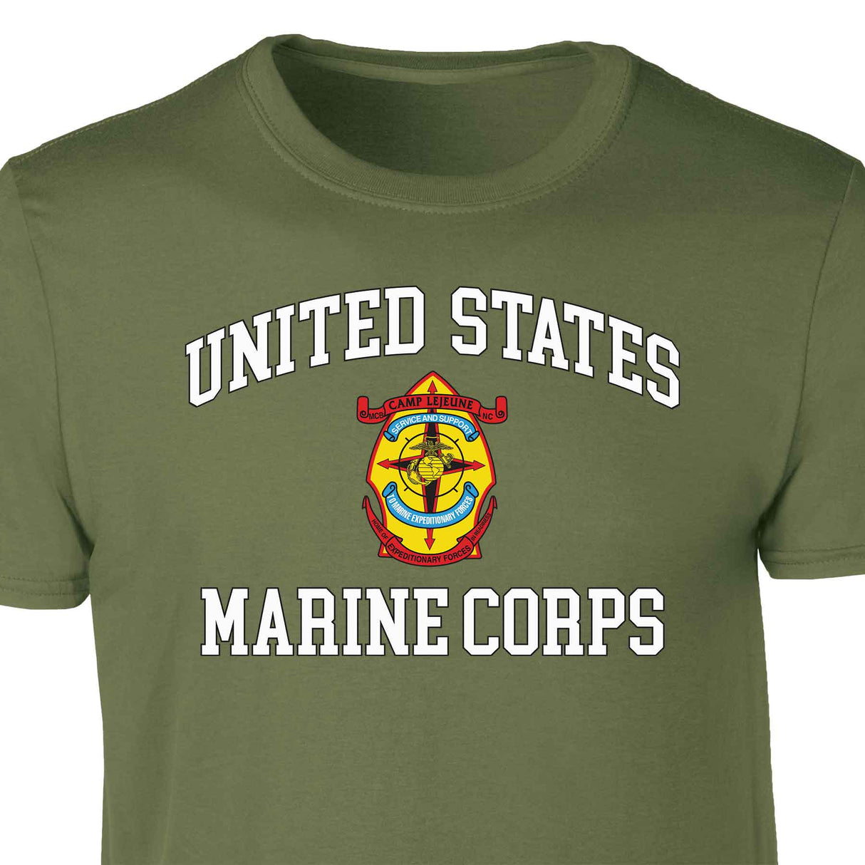 MCB Camp Lejeune USMC Patch Graphic T-shirt - SGT GRIT