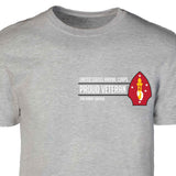 2nd Marine Division Proud Veteran Patch Graphic T-shirt - SGT GRIT