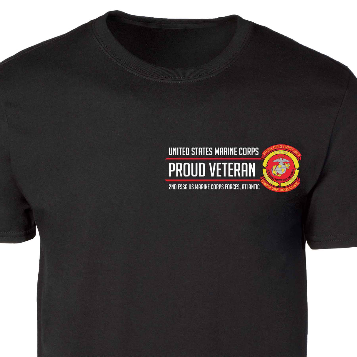 2nd FSSG US Marine Corps Patch Proud Veteran Graphic T-shirt – SGT GRIT