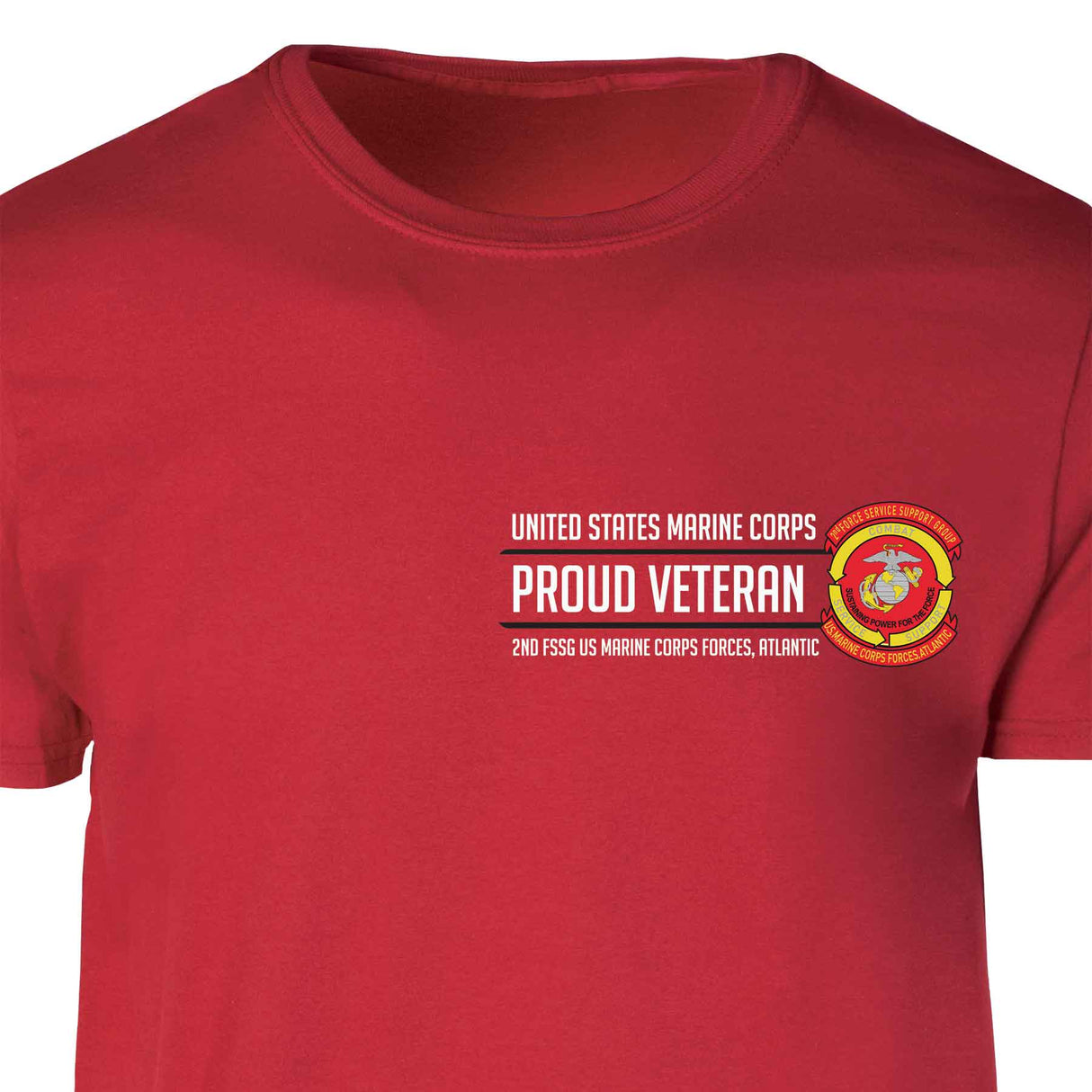 2nd FSSG US Marine Corps Patch Proud Veteran Graphic T-shirt – SGT GRIT