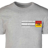 11th Marines Regimental Proud Veteran Patch Graphic T-shirt - SGT GRIT