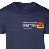 11th Marines Regimental Proud Veteran Patch Graphic T-shirt - SGT GRIT