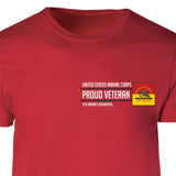 11th Marines Regimental Proud Veteran Patch Graphic T-shirt - SGT GRIT