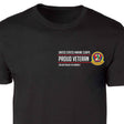 2nd Battalion 4th Marines Proud Veteran Patch Graphic T-shirt - SGT GRIT