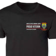 2nd Battalion 5th Marines Proud Veteran Patch Graphic T-shirt - SGT GRIT