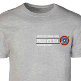 2nd Battalion 7th Marines Proud Veteran Patch Graphic T-shirt - SGT GRIT