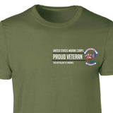 3rd Battalion 1st Marines Proud Veteran Patch Graphic T-shirt - SGT GRIT