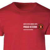 3rd Battalion 2nd Marines Proud Veteran Patch Graphic T-shirt - SGT GRIT