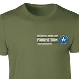 3rd Battalion 6th Marines Proud Veteran Patch Graphic T-shirt - SGT GRIT