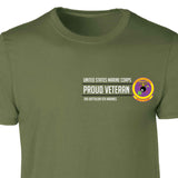 3rd Battalion 9th Marines Proud Veteran Patch Graphic T-shirt - SGT GRIT