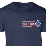 1st Combat Engineer Battalion Proud Veteran Patch Graphic T-shirt - SGT GRIT