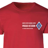 1st Combat Engineer Battalion Proud Veteran Patch Graphic T-shirt - SGT GRIT