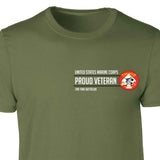 2nd Tank Battalion Proud Veteran Patch Graphic T-shirt - SGT GRIT