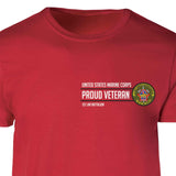 1st LAR Battalion Proud Veteran Patch Graphic T-shirt - SGT GRIT