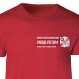 Marine Security Guard Proud Veteran Patch Graphic T-shirt - SGT GRIT