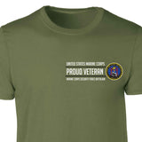 Marine Corps Security Force Proud Veteran Patch Graphic T-shirt - SGT GRIT