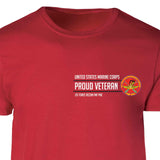 1st Force Recon FMF PAC Proud Veteran Patch Graphic T-shirt - SGT GRIT