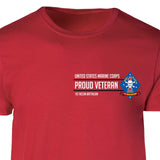 1st Recon Battalion Proud Veteran Patch Graphic T-shirt - SGT GRIT