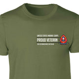 2nd Reconnaissance Battalion Proud Veteran Patch Graphic T-shirt - SGT GRIT