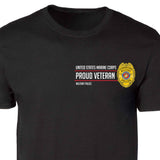 Military Police Badge Proud Veteran Patch Graphic T-shirt - SGT GRIT