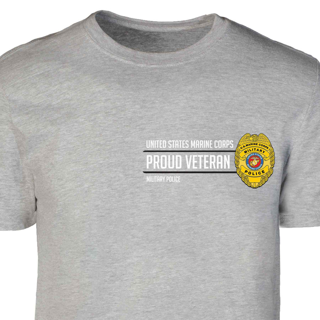 Military Police Badge Proud Veteran Patch Graphic T-shirt - SGT GRIT