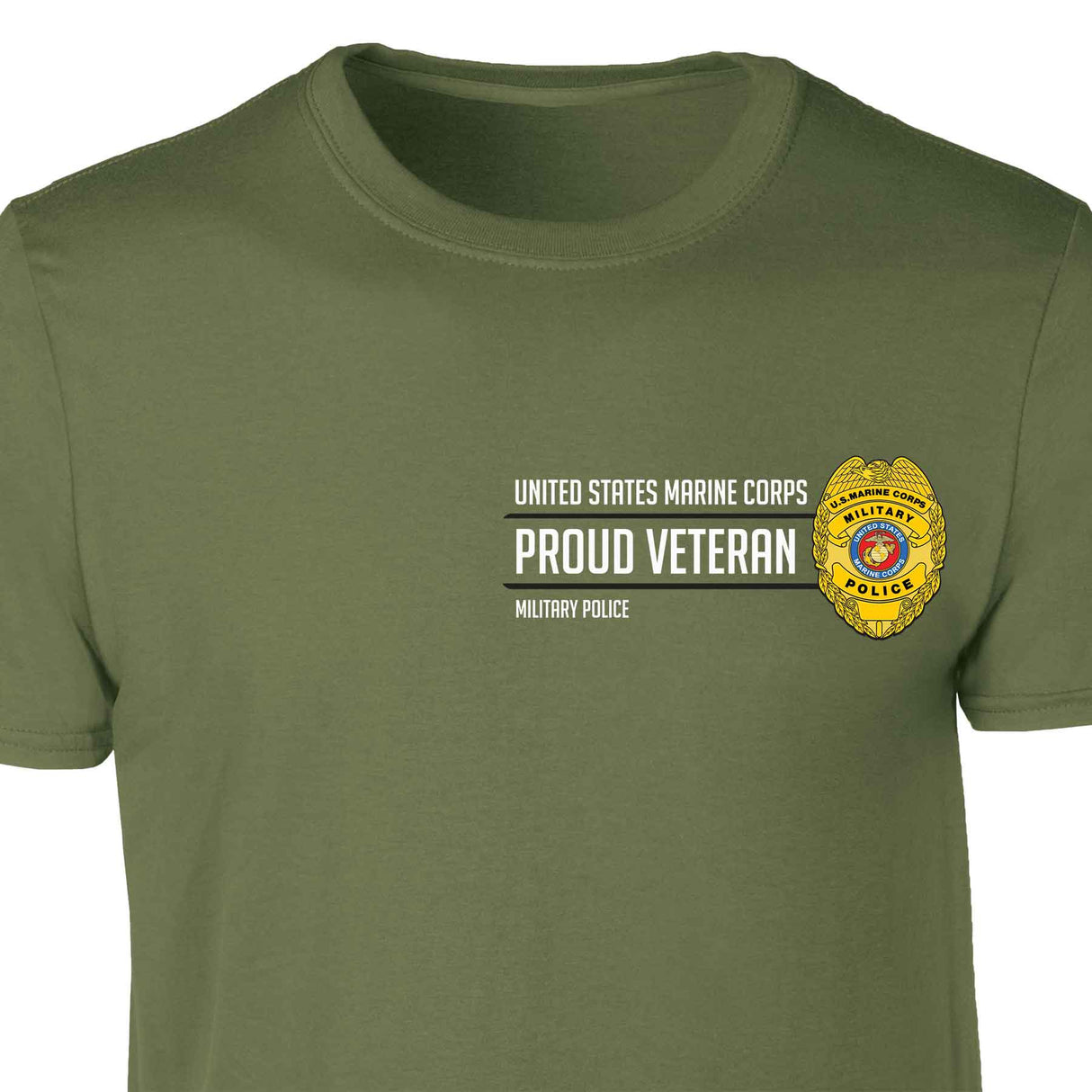 Military Police Badge Proud Veteran Patch Graphic T-shirt - SGT GRIT